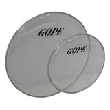 Pele Cristal Transparente Percussão Gope 10 Polegadas