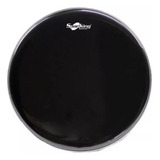 Pele De Bateria Bumbo 22 Resposta Preta Sem Furo - Spanking