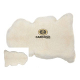 Pelego Branco De Couro De Carneiro Produto Natural