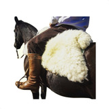 Pelego Natural Montaria Cavalo Couro De Ovelha Carneiro Luxo