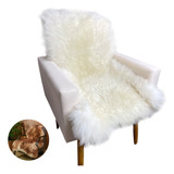 Pelego Natural P/ Cadeiras Sofas Tapetes