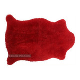 Pelego Natural Penteado Vermelho Pele Carneiro Ovelha Oferta