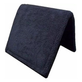 Pelego Preto Original Sintético Montaria Cavalo Laço Comprid