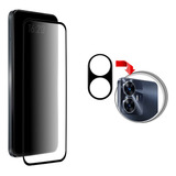 Película 3d Vidro + Película Da Câmera Para Realme C55