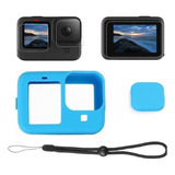 Película De Vidro Capa Silicone P Gopro Hero 12 11 10 Black
