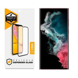 Película Defender Glass Para Samsung Galaxy S22 - Preta