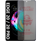 Película Fosca Privacidade Antirreflexo Para Edge 20 / Pro