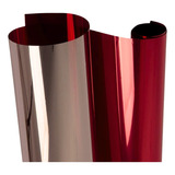 Pelicula Insulfilm Espelhado Vermelho 1,00mt X 1.52 Mts