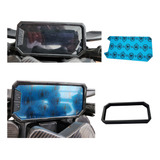 Película + Moldura Protetor Painel Tela Moto Cb 300 Twister