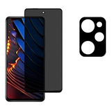 Película Privacidade E Câmera Xiaomi Poco X5 Pro Tela 6.67