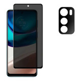 Película Privacidade Vidro 3d Motorola Moto G42 + Câmera