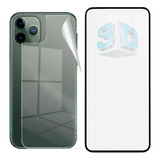 Película Vidro 3d +traseira Gel Compatível iPhone 13 Pro Max
