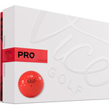 Pelotas Bolas De Golf Vice Golf Pro 2020 12 Bolas Rojo