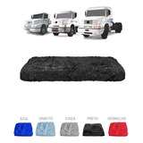 Pelucia Capa Cama Mb Atego Cabine Dupla Apos 2012 - Preta