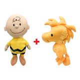 Pelúcia Charlie Brown E Woodstock Amigo Unissex Antialérgico