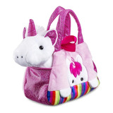 Pelúcia Cutie Handbag Unicornio Rosa