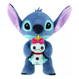 Pelúcia Lilo Stitch Com Boneca Xepa Scrump 27cm Antialérgico