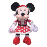 Pelúcia Minnie Mouse Noel Candy Disney Original Mini 