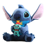 Pelúcia Stitch Com Boneca Xepa Scrump - 25cm Linda