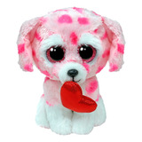 Pelúcia Toyng Cachorrinho Rosa Ty Beanie Boos Brinquedo