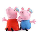 Pelúcias Peppa Pig E Geoge Pig 20cm Pronta Entrega