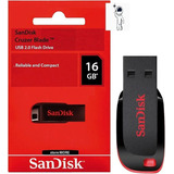 Pen Drive 16gb Sandisk Cruzer Blade Preto
