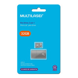 Pen Drive 2 Em 1 Multilaser Com Cartão De Memória 32gb Mc163