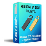 Pen Drive 64 Gb Bootavel Formatação + Programas Essenciais