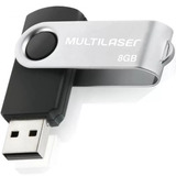 Pen Drive 8gb Multilaser Preto E