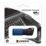 Pen Drive Kingstone 64gb Datatraveler Exodia M Usb 3.2