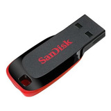 Pen Drive Sandisk 16gb Blade Preto