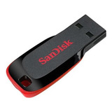Pen Drive Sandisk 32gb Blade Preto Sdcz50 San Disk Usb 2.0
