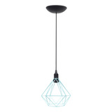 Pendente Aramado Diamante P Lustre Industrial Vintage Retrô