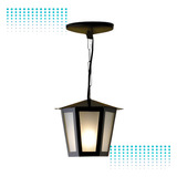 Pendente Arandela Colonial Sextavada Ideal Iluminação Preta 110v 220v (bivolt)