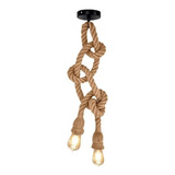 Pendente Duplo Corda Luminária Retro Rústico 1,5m