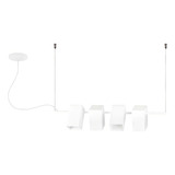 Pendente Kina Light Cabo Pp 4xg9 Branco Blumenau 110v/220v
