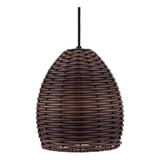 Pendente Luminária Lustre Rústico Junco Taça