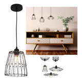 Pendente Lustre Luminaria Ajustavel Rustica Quarto Mezanino