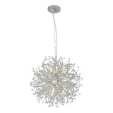 Pendente Lustre Sindora Dcd00777 60cm Metal Cromado Cristal