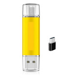 Pendrive 128gb 3x1 Entrada Usb, Micro Usb E Adaptador Tipo C