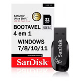 Pendrive Boot Sandisk W7 W10 Ou