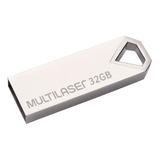 Pendrive Diamond 32gb Metálico Multilaser Original Pd851