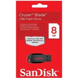 Pendrive Sandisk Blade 8gb Preto E