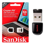 Pendrive Sandisk Cruzer Fit 64gb 2.0