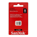 Pendrive Sandisk Cruzer Fit 8gb 2.0 Preto