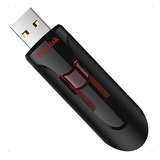 Pendrive Sandisk Cruzer Glide 64gb 3.0 Preto E Vermelho