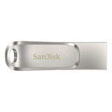 Pendrive Sandisk Ultra Dual Drive Luxe 256gb 3.2 Tipo C E A