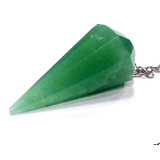 Pêndulo De Pedra Quartzo Verde P/