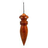 Pêndulo Em Madeira Com Chumbo Para Radiestesia Modelo P-01
