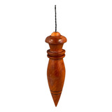 Pêndulo Em Madeira Com Chumbo Para Radiestesia Modelo P-01